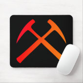 Crossed Rock Hammers Mousepad Muismat (Met muis)