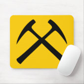 Crossed Rock Hammers Mousepad Muismat (Met muis)