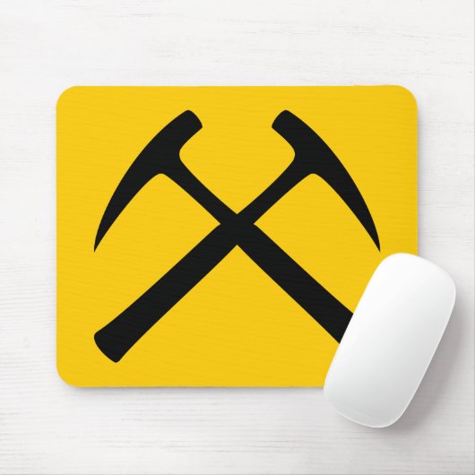 Crossed Rock Hammers Mousepad Muismat (Met muis)