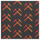 Crossed Rock Hammers Stof (Close Up)