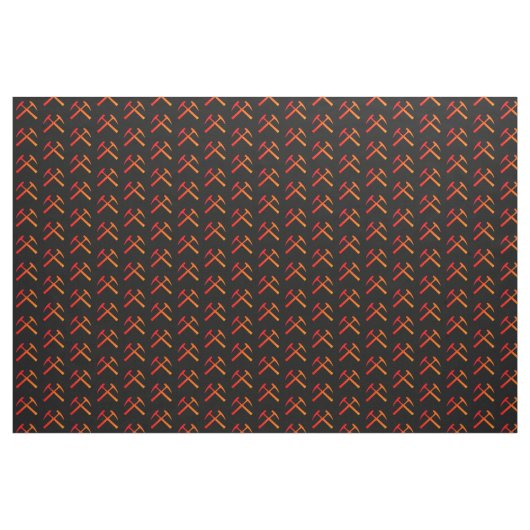 Crossed Rock Hammers Stof (Fat Quarter)