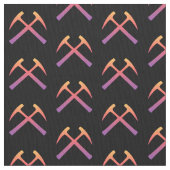 Crossed Rock Hammers Stof (Close Up)