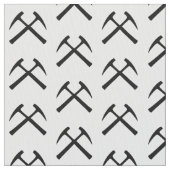 Crossed Rock Hammers Stof (Close Up)