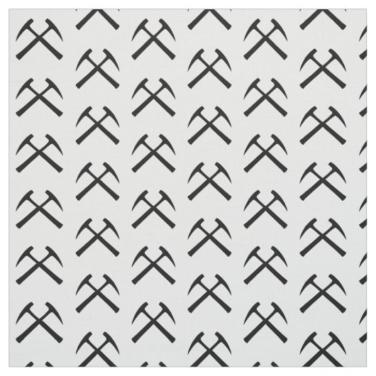 Crossed Rock Hammers Stof (Swatch)