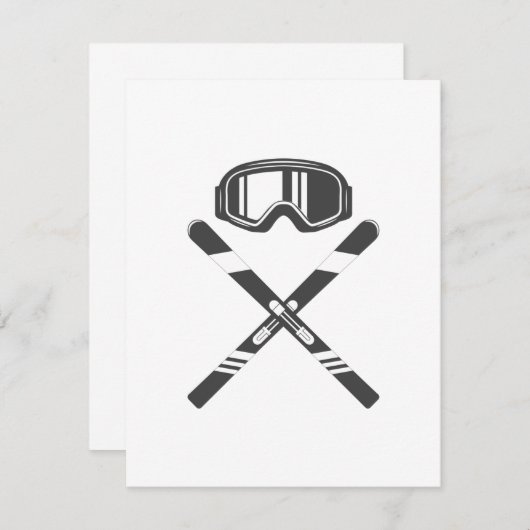 Crossed Ski (Voorkant / Achterkant)