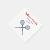 Crossed Squash Racquets Blue Servet (Hoek)