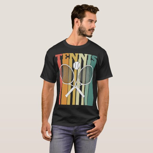 Crossed Tennis Rackets die basketbal brouwen T-shirt (Voorkant volledig)