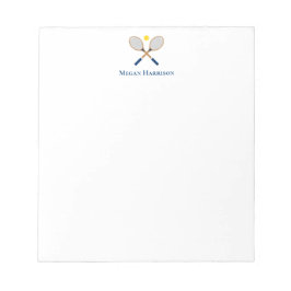 Crossed Tennis Racquets Notitieblok