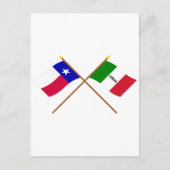 Crossed Texas en Alamo Flags Briefkaart (Voorkant)