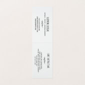 Crossed Twigs & Heart Handgemaakte Hang Label Visitekaartje (Binnenkant ongevouwen)