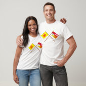 Crossed Walons en Luik Flags T-shirt (Unisex)
