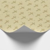 Crosses Seamless Pattern Baptism First Community Cadeaupapier (Hoek)