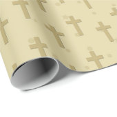 Crosses Seamless Pattern Baptism First Community Cadeaupapier (Rol Hoek)