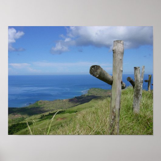 Crosses vergeten het eiland Guam in de Stille Ocea Poster (Voorkant)