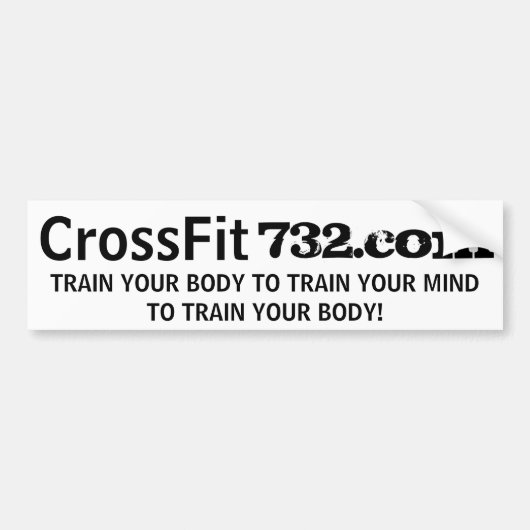 CrossFit 732 Bumpersticker (Voorkant)