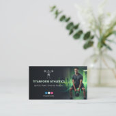 CrossFit Coach Business | Modern Power Green Visitekaartje (Staand voorkant)