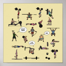 Crossfit, crossfit vrienden poster