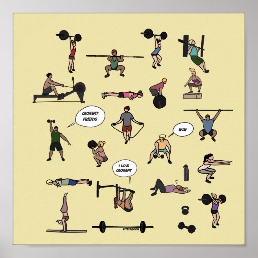Crossfit, crossfit vrienden poster (Voorkant)
