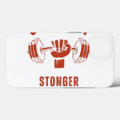 CrossFit Stronger--Power & Strength Mindset Case-Mate iPhone Case (Achterkant (horizontaal))
