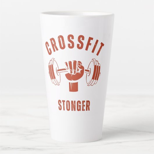CrossFit Stronger--Power & Strength Mindset Latte Mok (Voorkant)