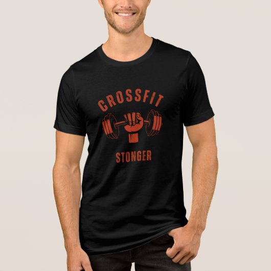 CrossFit Stronger--Power & Strength Mindset Tri-Blend Shirt (Voorkant)