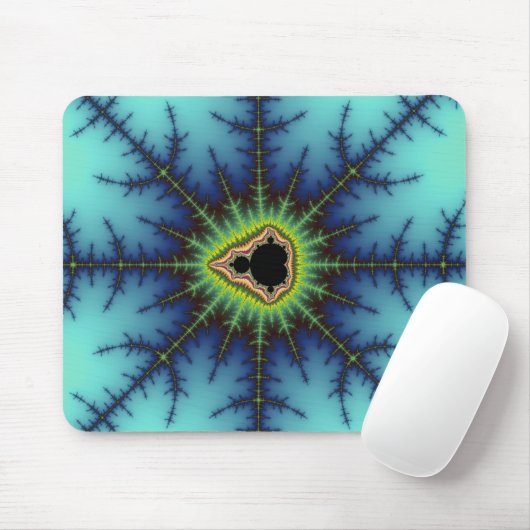 Crosshaar - Fractal Mousepad Muismat (Met muis)