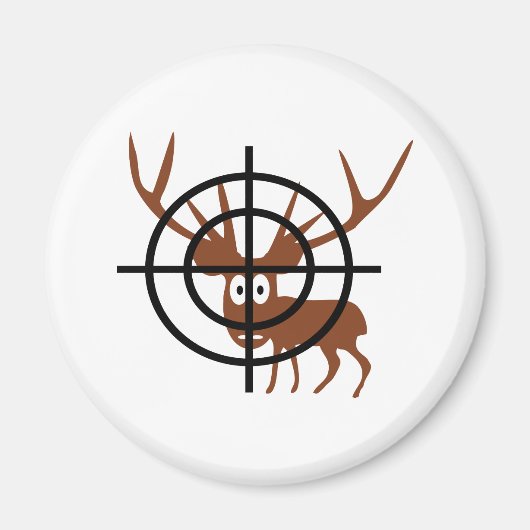 Crosshair Deer Magneet (Voorkant)