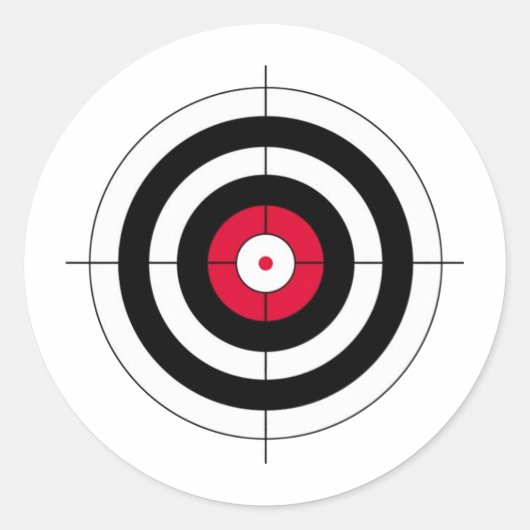 Crosshars BullsEYE Target Ronde Sticker (Voorkant)