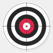 Crosshars BullsEYE Target Ronde Sticker (Voorkant)