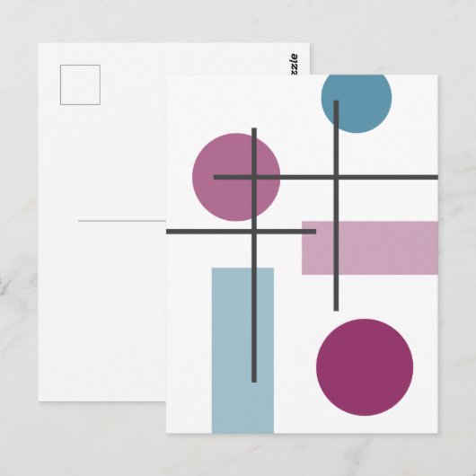 Crosshatch 1 briefkaart (Voorkant / Achterkant)