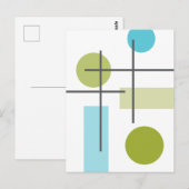 Crosshatch 1 briefkaart (Voorkant / Achterkant)