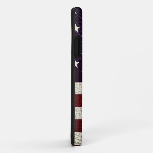  Crosshatch-Amerikaanse vlag Aangepast Case-Mate iPhone Case (Achterkant/rechts)