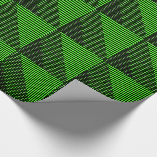 Crosshatch Op Art Cadeaupapier (Hoek)