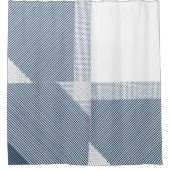 Crosshatch Op Art Douchegordijn (Voorkant)