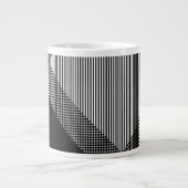 Crosshatch Op Art Grote Koffiekop (Voorkant)