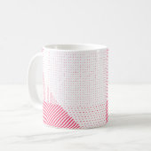 Crosshatch Op Art Koffiemok (Voorkant links)