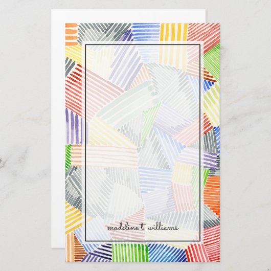 Crosshatch Quilt I Briefpapier (Voorkant / Achterkant)