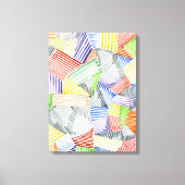 Crosshatch Quilt I Canvas Afdruk (Voorkant)