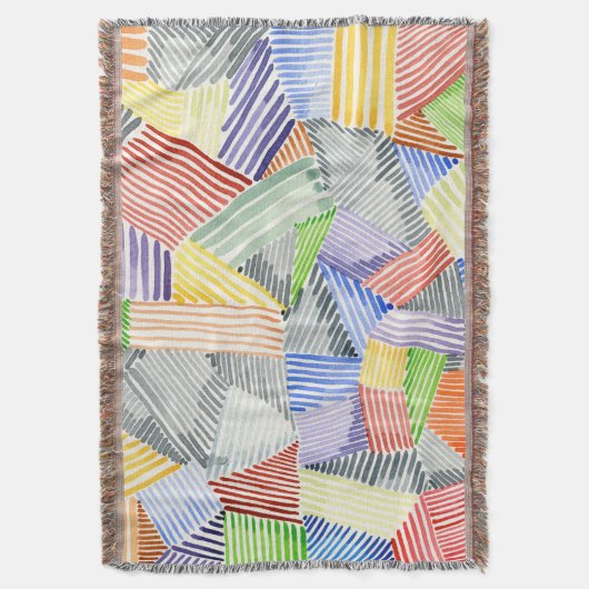 Crosshatch Quilt I Deken (Voorkant Verticaal)