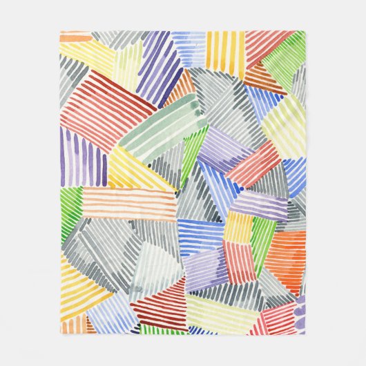 Crosshatch Quilt I Fleece Deken (Voorkant)