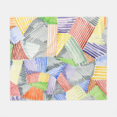 Crosshatch Quilt I Fleece Deken (Voorkant (Horizontaal))