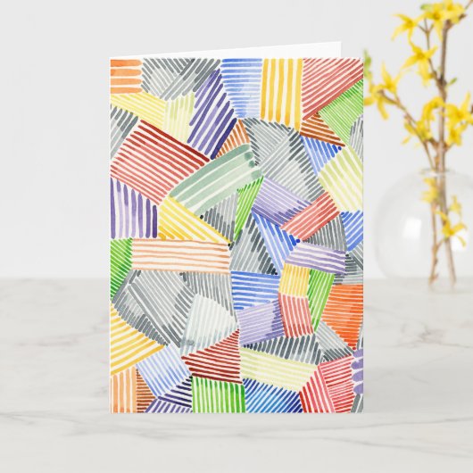 Crosshatch Quilt I Kaart (Gele Bloem)