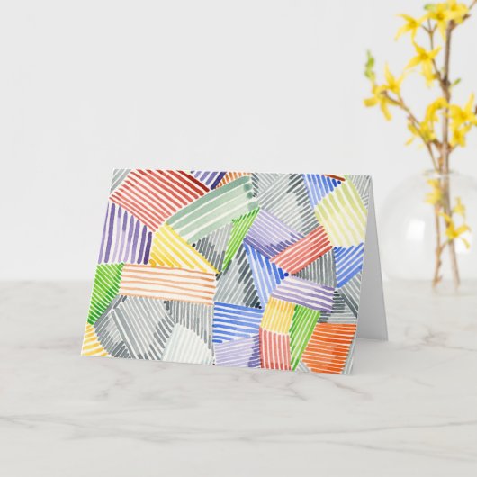 Crosshatch Quilt I Kaart (Gele Bloem)