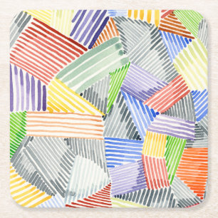 Crosshatch Quilt I Kartonnen Onderzetters