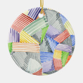 Crosshatch Quilt I Keramisch Ornament (Voorkant)