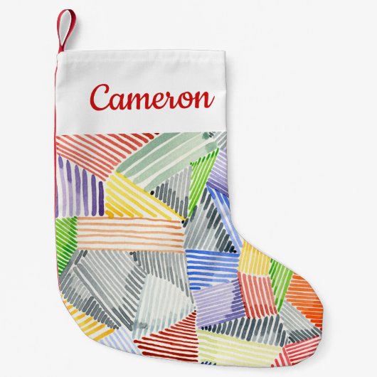 Crosshatch Quilt I Kleine Kerstsok (Voorkant)