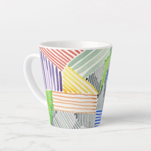 Crosshatch Quilt I Latte Mok (Linkerhoek)