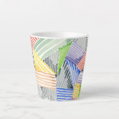 Crosshatch Quilt I Latte Mok (Voorkant)