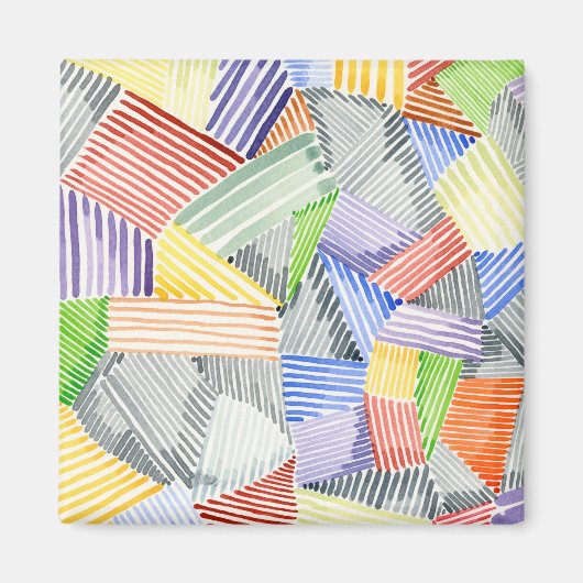 Crosshatch Quilt I Magneet (Voorkant)