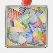 Crosshatch Quilt I Metalen Ornament (Voorkant)